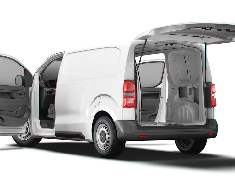 Citroen e Jumpy Tailgate Van L2 HQ Interior 2024 3D Model