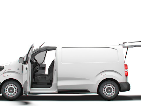 Citroen e Jumpy Tailgate Van L2 HQ Interior 2024 3D Model