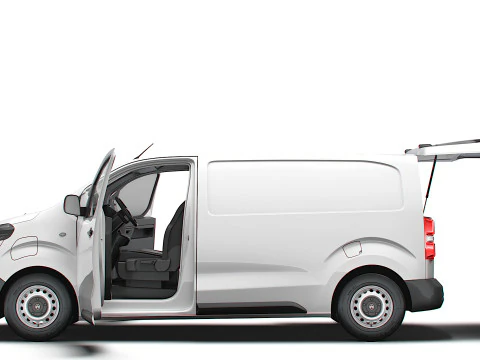 Citroen e Jumpy Tailgate Van L2 HQ Interior 2024 3D Model
