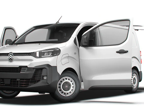 Citroen e Jumpy Tailgate Van L2 HQ Interior 2024 3D Model