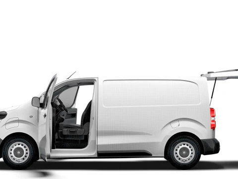 Citroen e Jumpy Tailgate Van L2 HQ Interior 2024 3D Model