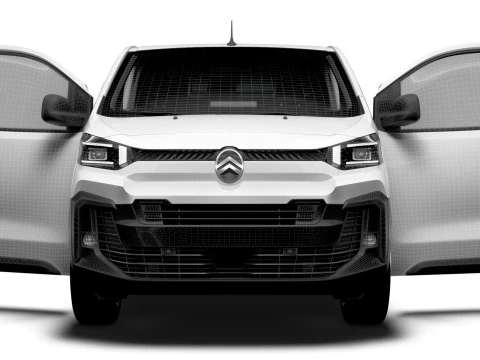 Citroen e Jumpy Tailgate Van L2 HQ Interior 2024 3D Model