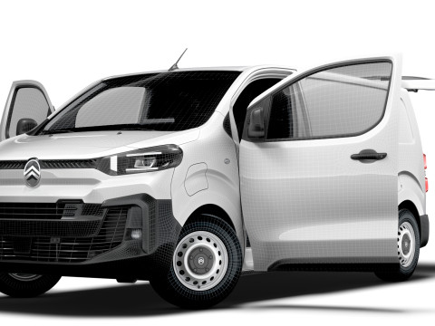 Citroen e Jumpy Tailgate Van L2 HQ Interior 2024 3D Model