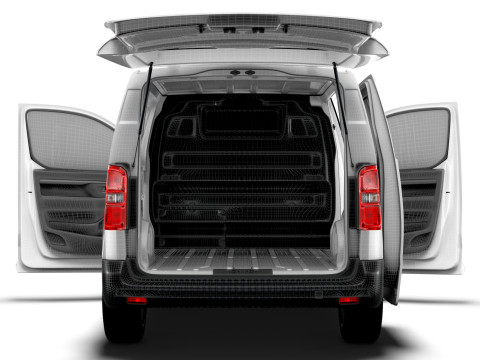Citroen e Jumpy Tailgate Van L2 HQ Interior 2024 3D Model