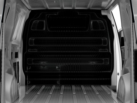 Citroen e Jumpy Tailgate Van L2 HQ Interior 2024 3D Model