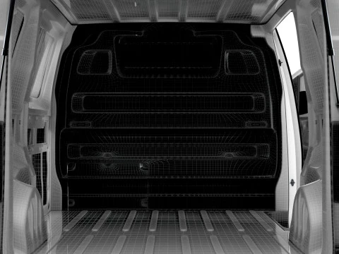 Citroen e Jumpy Tailgate Van L2 HQ Interior 2024 3D Model