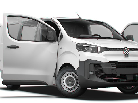 Citroen e Jumpy Van L1 HQ Interior 2024 3D Model