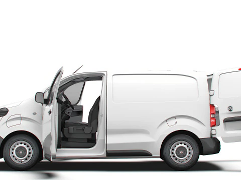Citroen e Jumpy Van L1 HQ Interior 2024 3D Model
