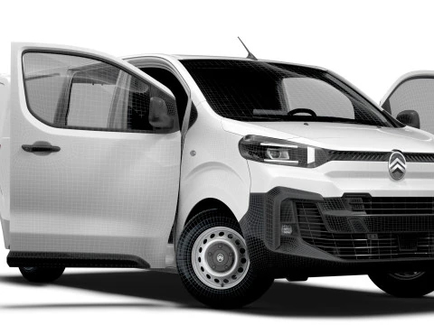 Citroen e Jumpy Van L1 HQ Interior 2024 3D Model