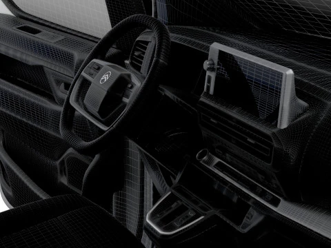 Citroen e Jumpy Van L1 HQ Interior 2024 3D Model