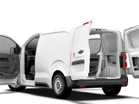 Citroen e Jumpy Van L1 HQ Interior 2024 3D Model