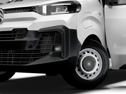Citroen e Jumpy Van L1 HQ Interior 2024 3D Model