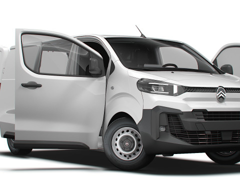 Citroen e Jumpy Van L2 HQ Interior 2024 3D Model