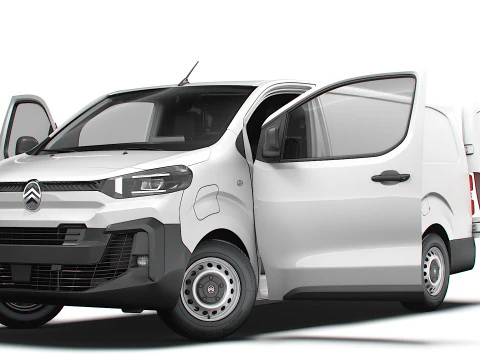 Citroen e Jumpy Van L3 HQ Interior 2024 3D Model