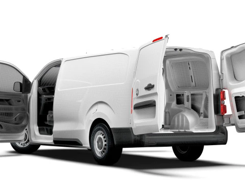 Citroen e Jumpy Van L3 HQ Interior 2024 3D Model