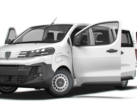 Peugeot e Expert CombiVan L3 HQ Interior 2024 Modelo 3D