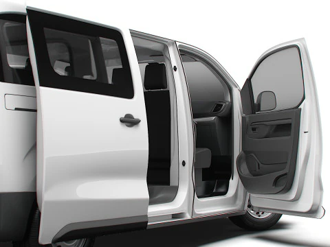 Peugeot e Expert CombiVan L3 HQ Interior 2024 3D Model