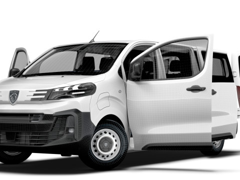 Peugeot e Expert CombiVan L3 HQ Interior 2024 Modelo 3D