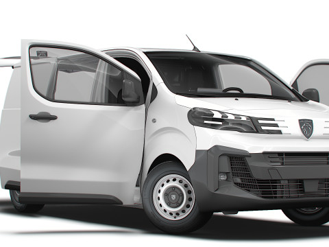 Peugeot e Expert Tailgate Van L2 HQ Interior 2024 3D Model