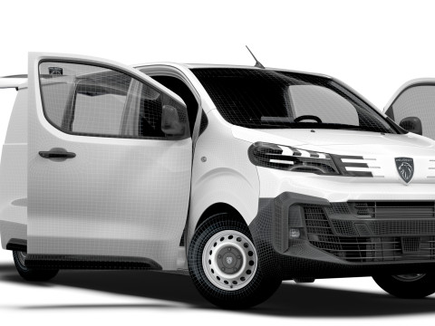 Peugeot e Expert Tailgate Van L2 HQ Interior 2024 Modello 3D