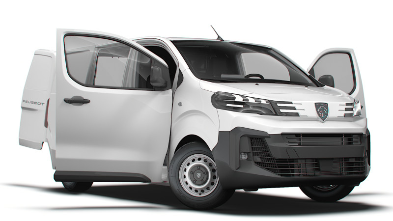 Peugeot e Expert Van L1 HQ Interior 2024 3Dモデル .c4d .max .obj .3ds .fbx .stl .blend 
