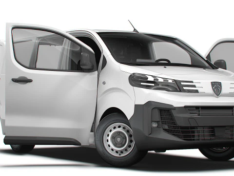 Interni Peugeot e Expert Van L1 HQ 2024 Modello 3D