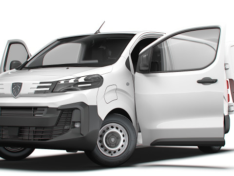 Peugeot e Expert Van L1 HQ Interior 2024 3Dモデル