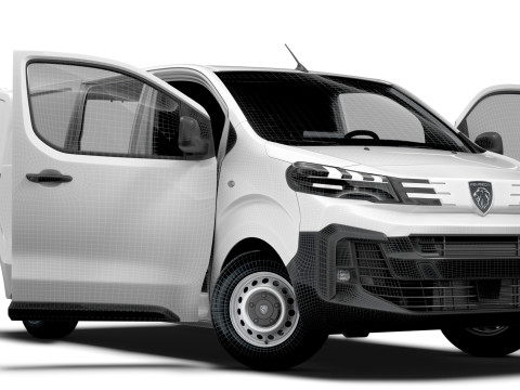 Peugeot e Expert Van L1 HQ Interior 2024 3Dモデル
