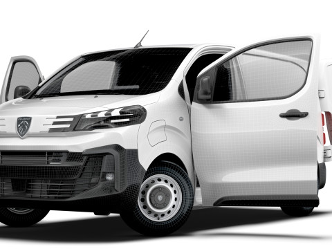 Peugeot e Expert Van L1 HQ Interior 2024 3Dモデル