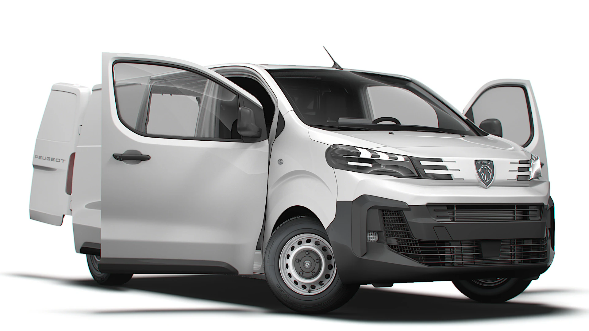 Peugeot e Expert Van L2 HQ Interior 2024 3D Model .c4d .max .obj .3ds .fbx .stl .blend