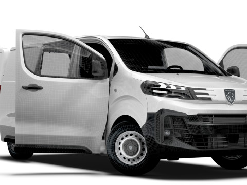 Peugeot e Expert Van L2 HQ Interior 2024 Modello 3D