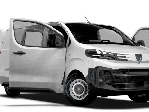 Peugeot e Expert Van L2 HQ Interior 2024 3D Model