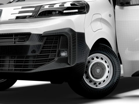 Peugeot e Expert Van L2 HQ Interior 2024 3D Model