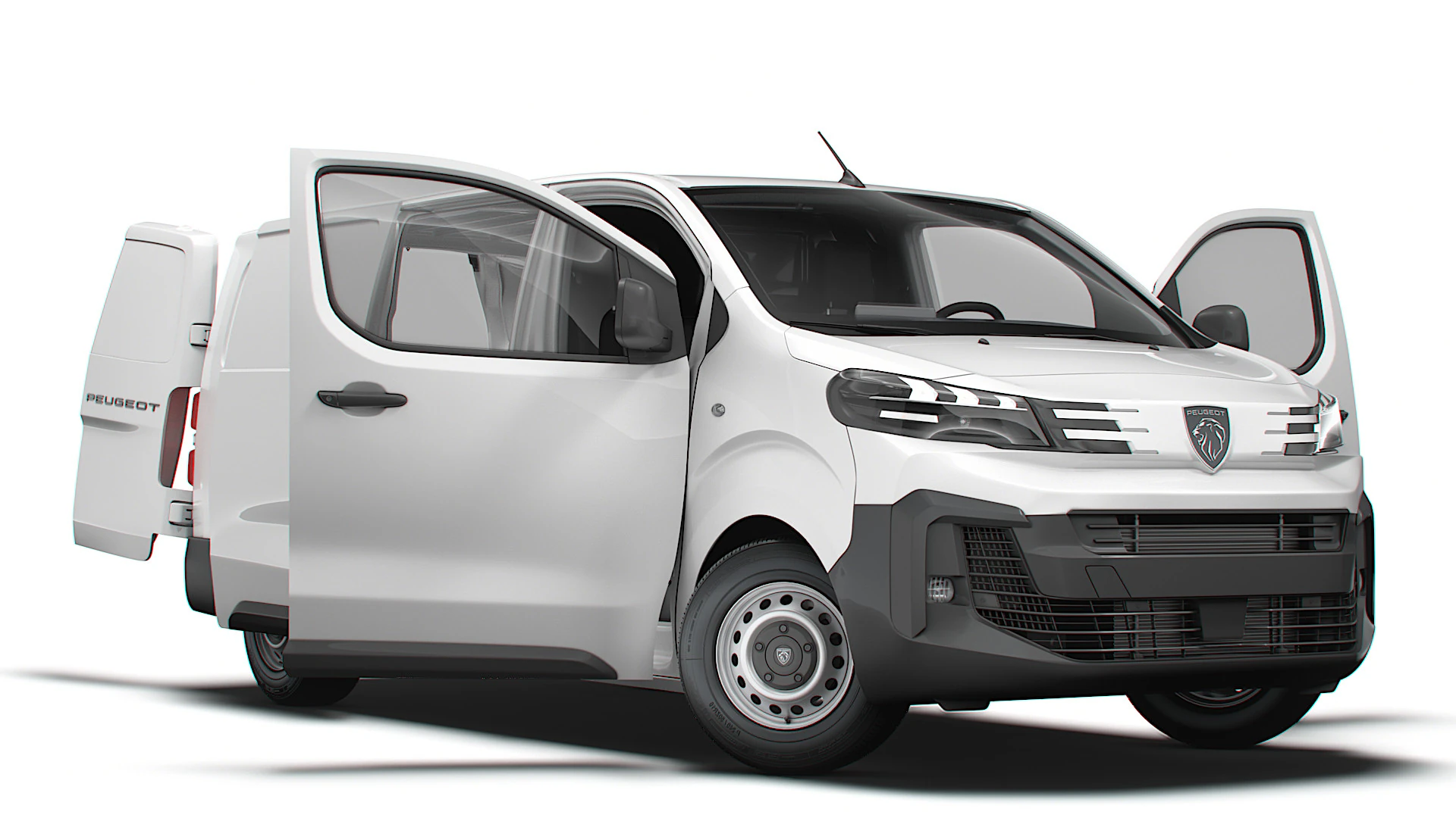 Peugeot e Expert Van L3 HQ Interior 2024 3D Model .c4d .max .obj .3ds .fbx .stl .blend 