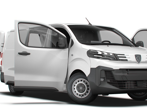 Peugeot e Expert Van L3 HQ Interior 2024 3D Model