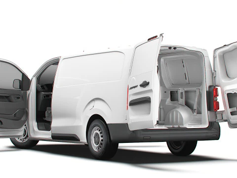Peugeot e Expert Van L3 HQ Interior 2024 3D Model
