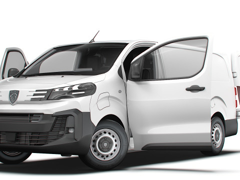 Peugeot e Expert Van L3 HQ Interior 2024 3D 模型