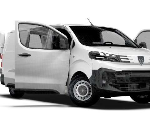 Peugeot e Expert Van L3 HQ Interior 2024 3D 模型