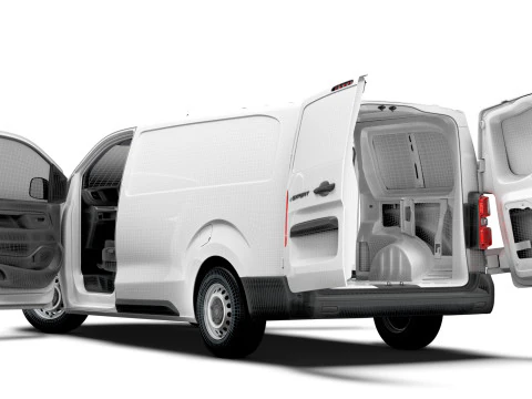 Peugeot e Expert Van L3 HQ Interior 2024 3D Model