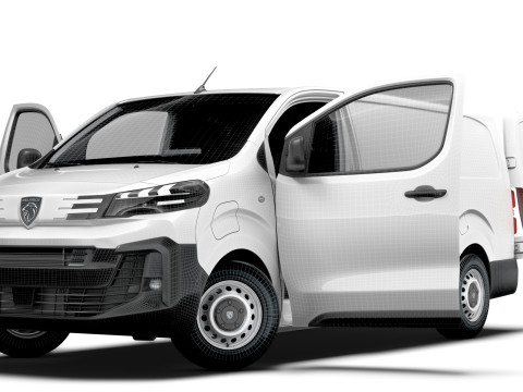Peugeot e Expert Van L3 HQ Interior 2024 3D 模型