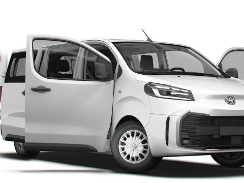 Toyota ProACE Electric Combi L3 HQ Interior 2024 3D Model