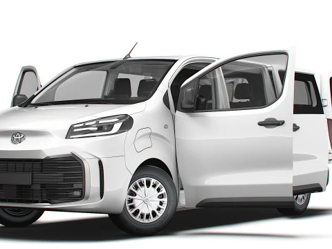 Toyota ProACE Electric Combi L3 HQ Interior 2024 3D Model