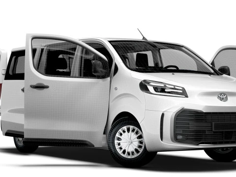 Toyota ProACE Electric Combi L3 HQ Interior 2024 3D Model
