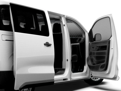 Toyota ProACE Electric Combi L3 HQ Interior 2024 3D Model