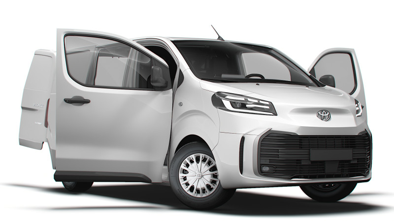 Toyota ProACE Electric L1 HQ Interior 2024 3D Модель .c4d .max .obj .3ds .fbx .stl .blend 