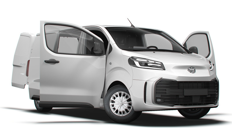 Toyota ProACE Electric L2 HQ Interior 2024 Modelo 3D .c4d .max .obj .3ds .fbx .stl .blend 