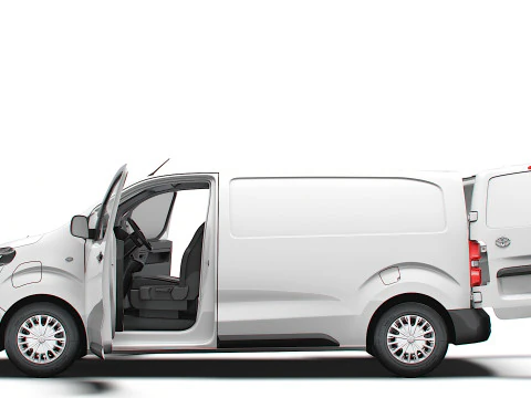 Wnętrze Toyota ProACE Electric L2 HQ 2024 Model 3D