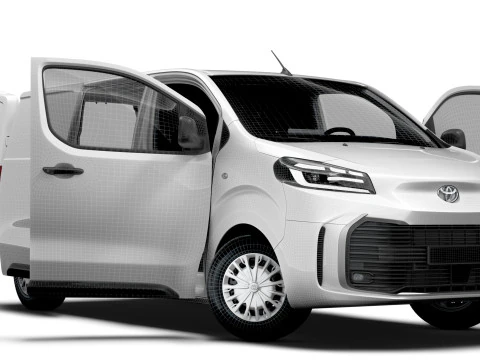 Wnętrze Toyota ProACE Electric L2 HQ 2024 Model 3D