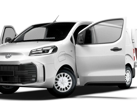 Wnętrze Toyota ProACE Electric L2 HQ 2024 Model 3D