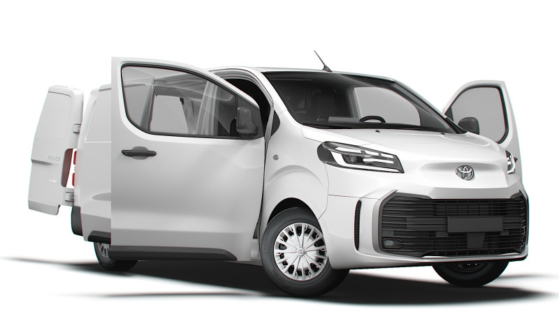 Toyota ProACE Electric L3 HQ Interior 2024 Model 3D .c4d .max .obj .3ds .fbx .stl .blend 